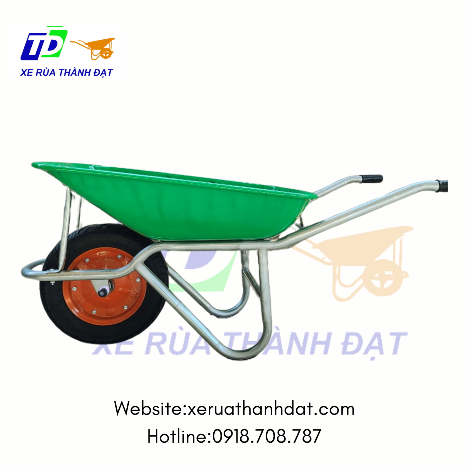 Xe rùa xanh lá thùng bắt ốc âm sườn típ 34 dày - Sơn Tĩnh điện. (Loại tốt)